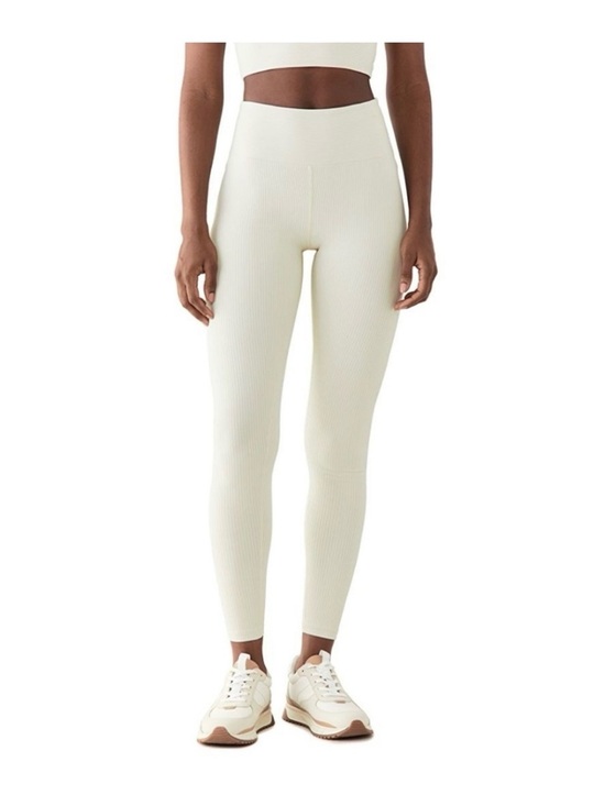 Year of Ours Pants - Year Of Ours White Ribbed High Waisted Leggings sz XS